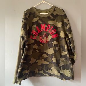 Camouflage Adjustable Champion Sweatshirt Men’s Size Large